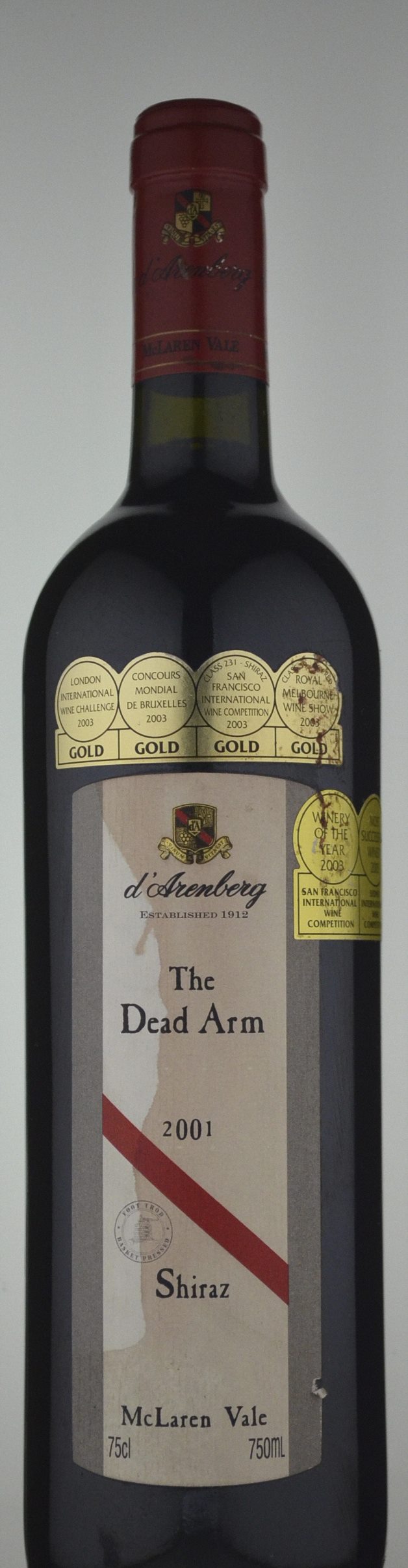 d'Arenberg The Dead Arm Shiraz 2001 » 155.00 ( in stock) Cellarit