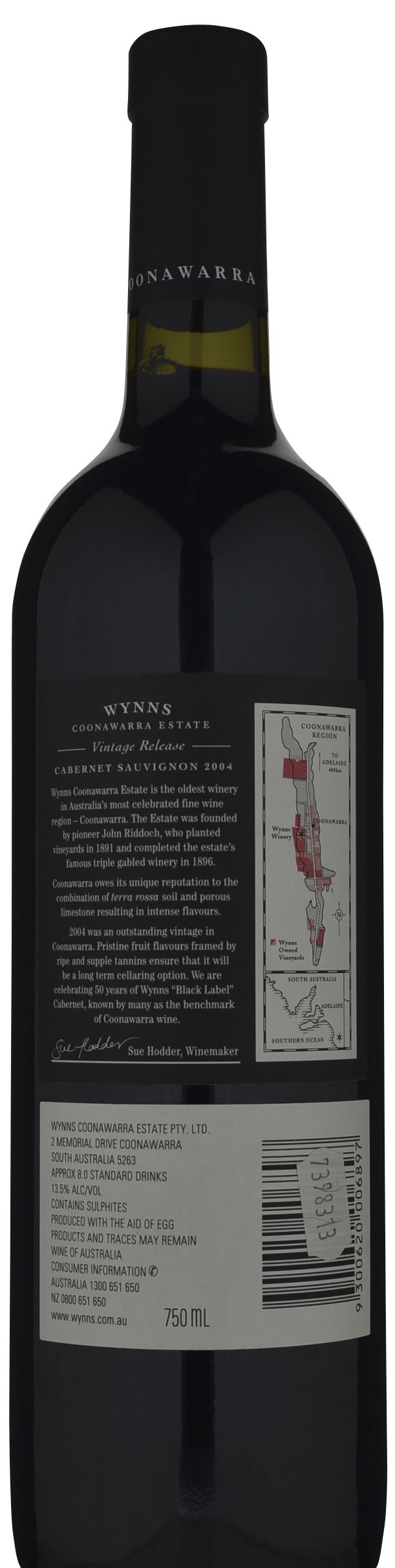 This is a photo of Modest Wynns Coonawarra Estate Black Label Cabernet Sauvignon It's just a photo of Modest Wynns Coonawarra Estate Black Label Cabernet Sauvignon