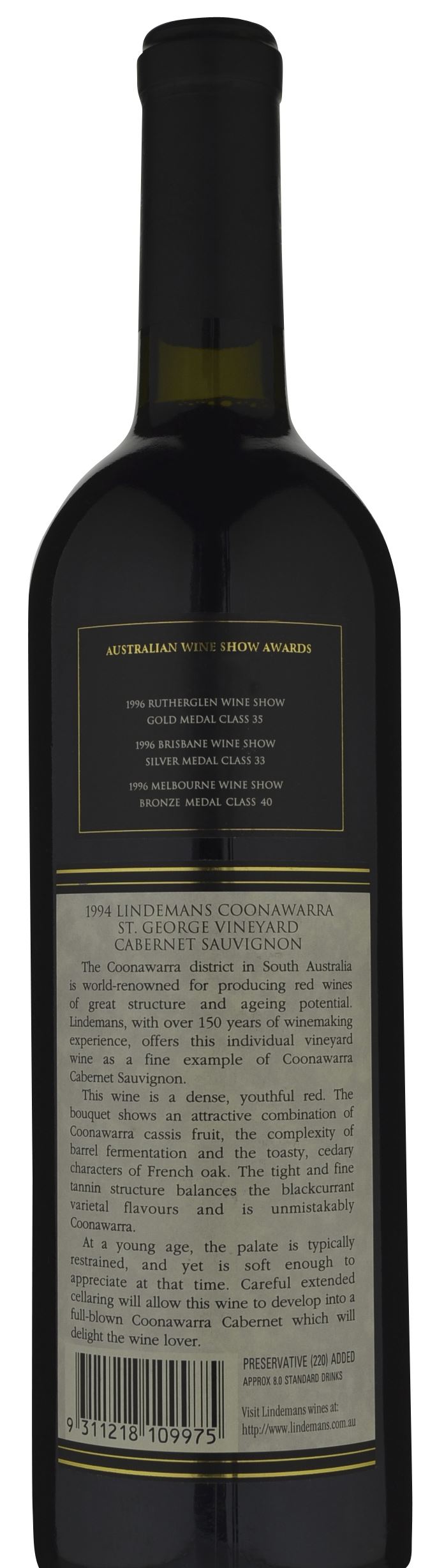 Lindemans St Vineyard Sauvignon 1994 » 89.90 ( in