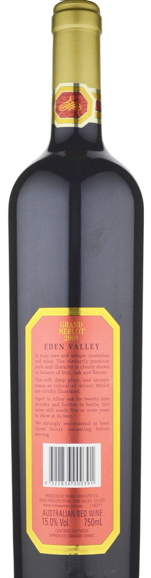 Irvine James Irvine Grand Merlot 2009 » 129.90 ( in stock) Cellarit