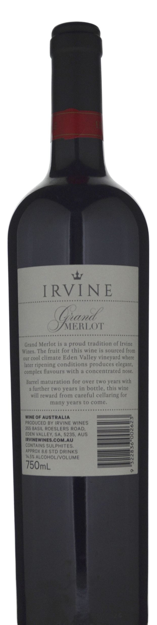 Irvine Grand Merlot 2012 » 119.90 ( in stock) Cellarit