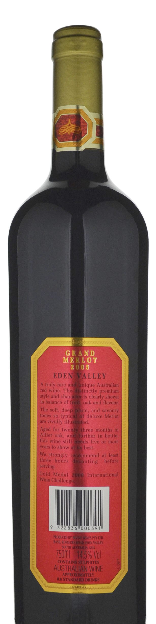 Irvine James Irvine Grand Merlot 2005 » 139.90 ( in stock) Cellarit