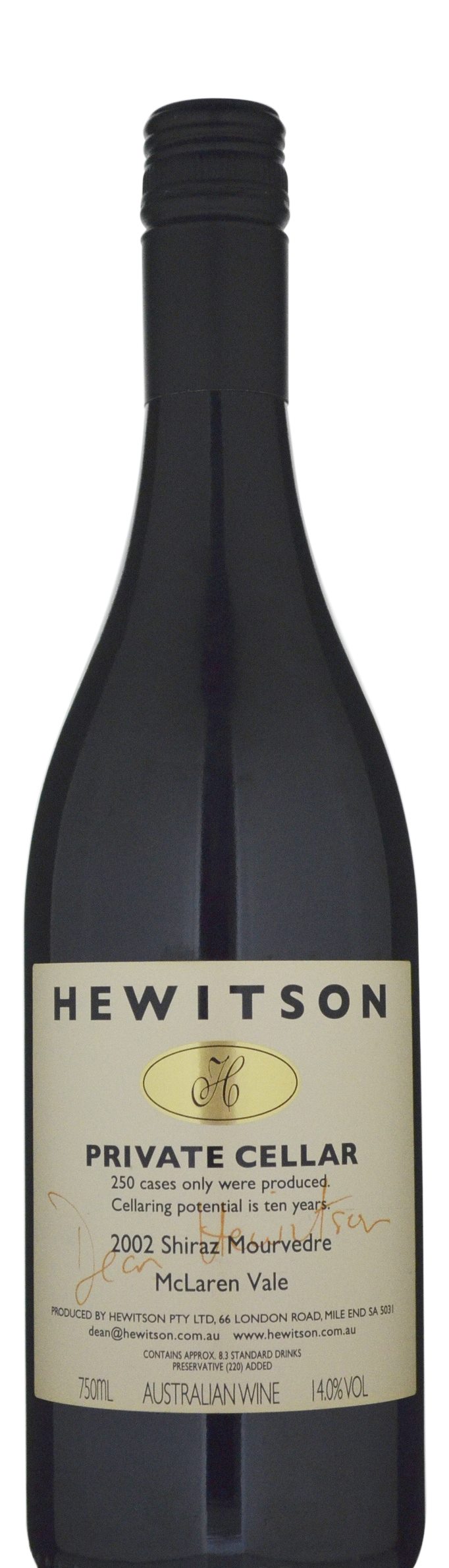 Hewitson Private Cellar Shiraz Mourvedre 2002 » 130.00 ( in stock