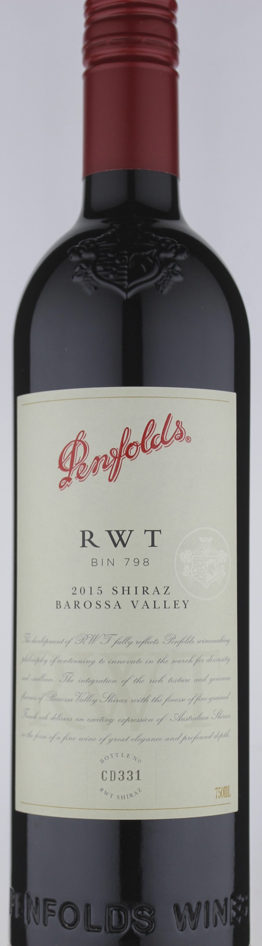 Penfolds RWT Barossa Valley Shiraz 2015 » 199.00 ( in stock) Cellarit